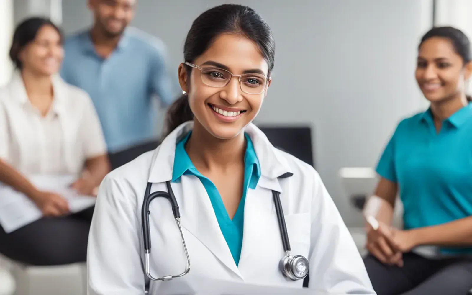 Indian-origin healthcare professional supporting preventive health and wellness