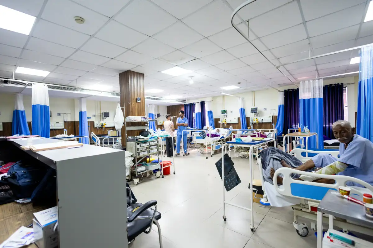 ICU care area at Virat Hospitals