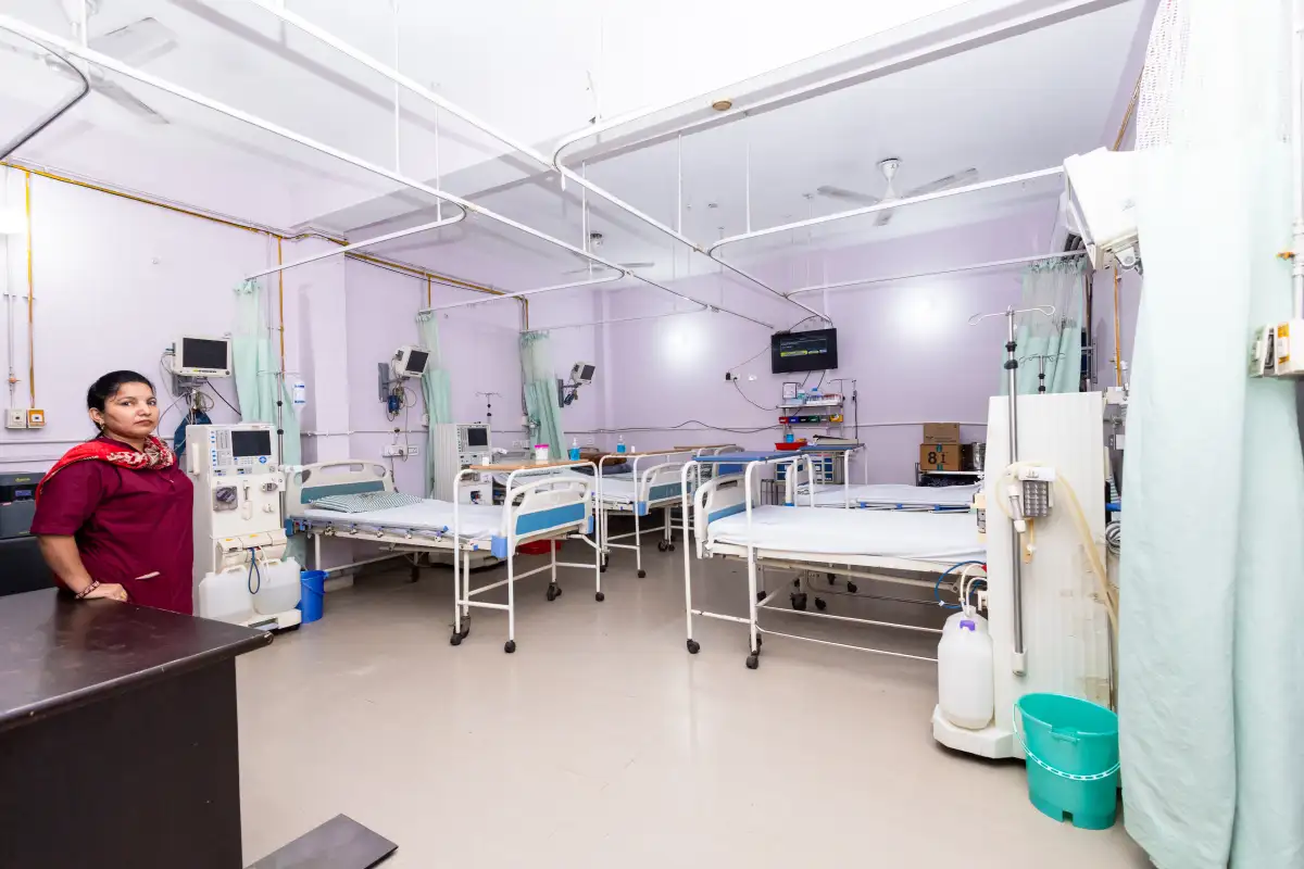 Ward beds and recovery area at Virat Hospitals